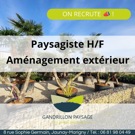 Les entreprises FAE recrutent : Paysagiste chez Gandrillon Paysage